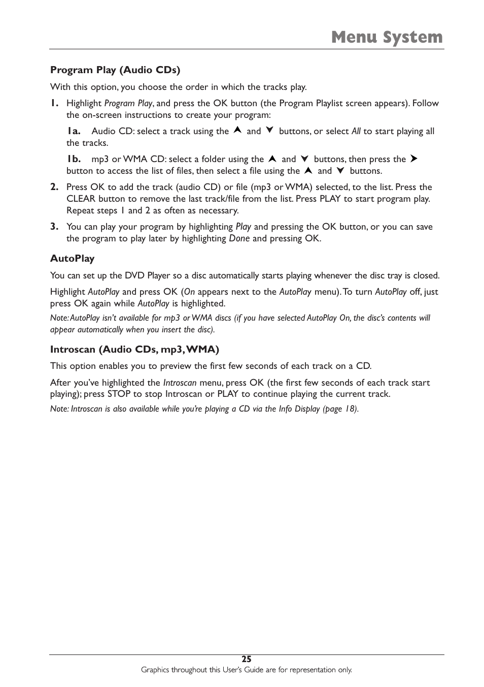 Menu system | RCA DRC233N User Manual | Page 27 / 44