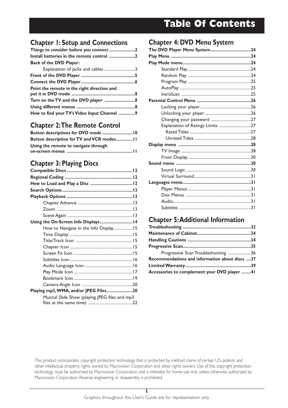 RCA DRC233N User Manual | Page 3 / 44