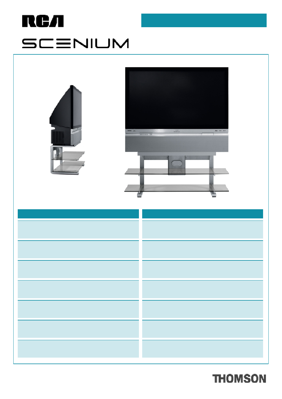 RCA HDLP61W151 User Manual | 2 pages