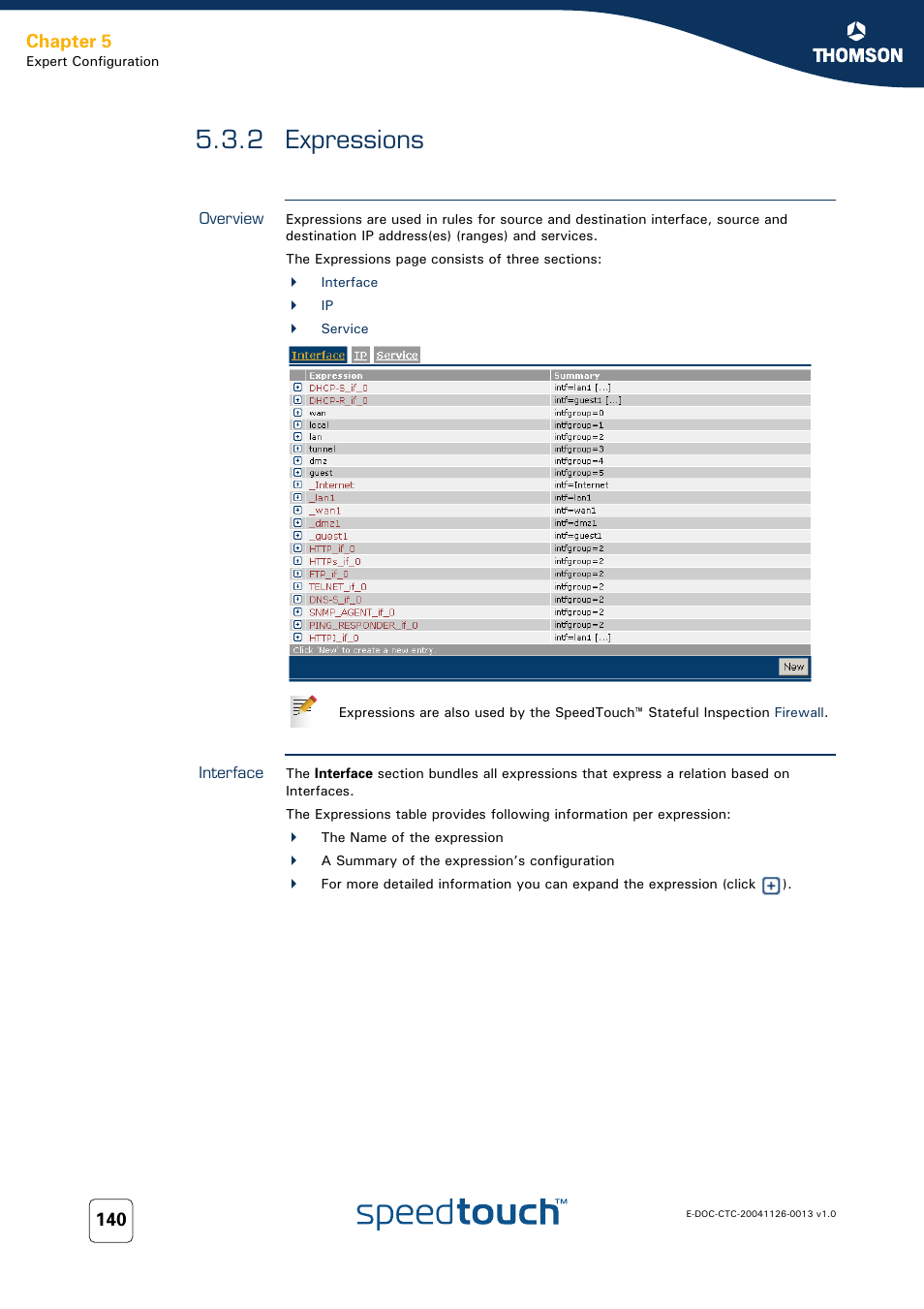 2 expressions, Overview, Interface | Expressions, Chapter 5 | RCA 608WL User Manual | Page 142 / 228