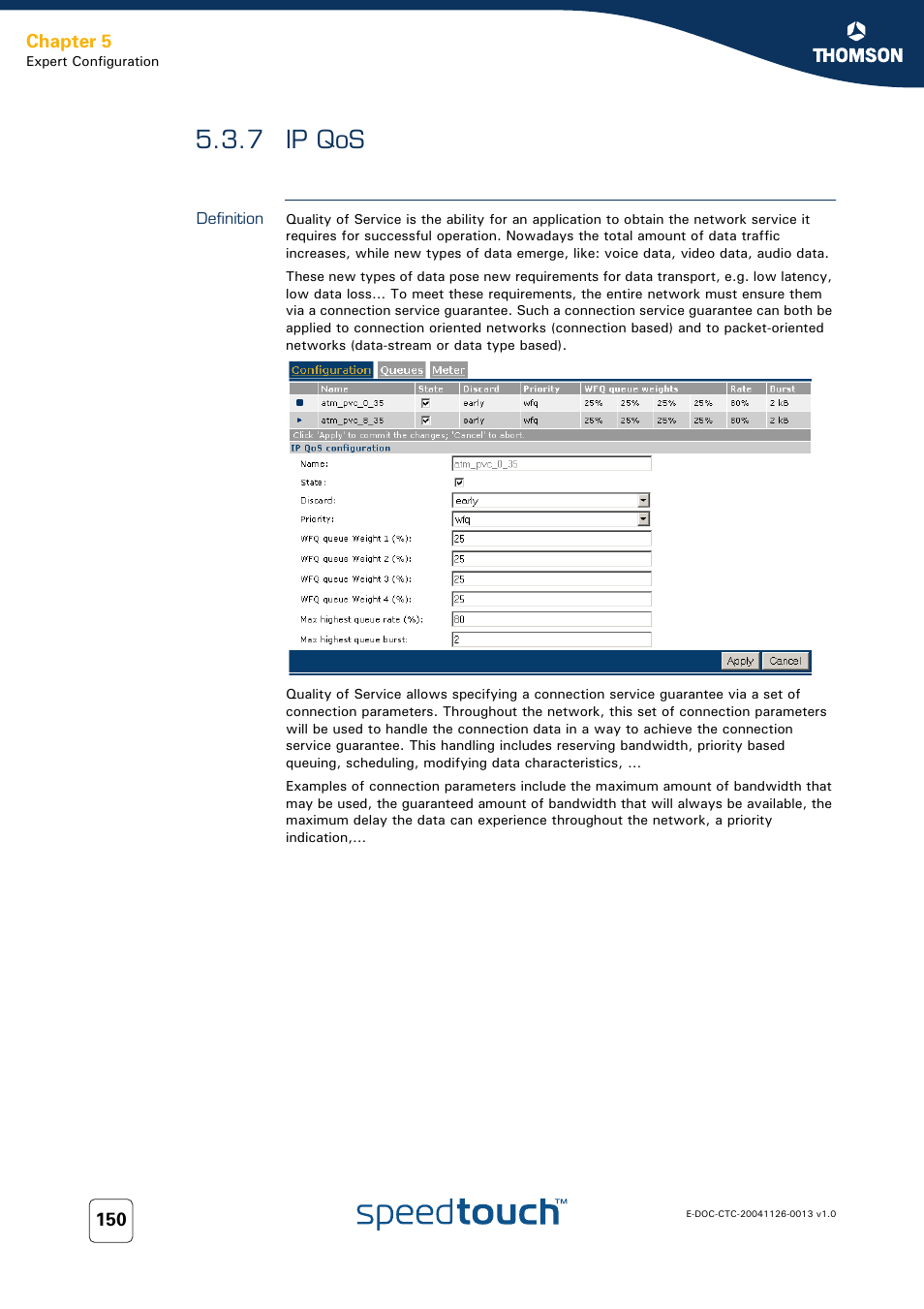 7 ip qos, Definition, Ip qos | RCA 608WL User Manual | Page 152 / 228