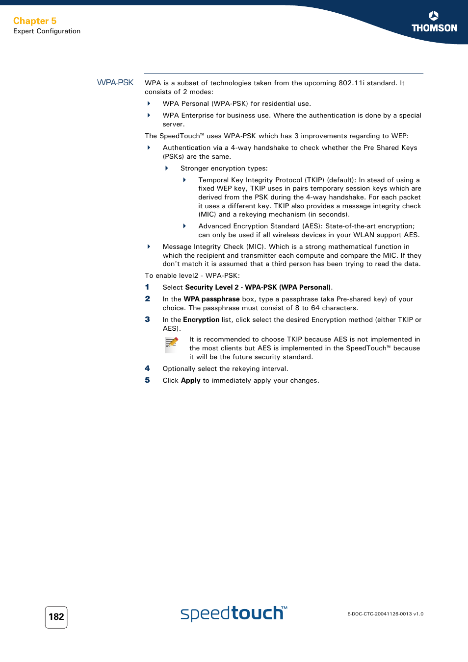 Wpa-psk, Chapter 5 | RCA 608WL User Manual | Page 184 / 228