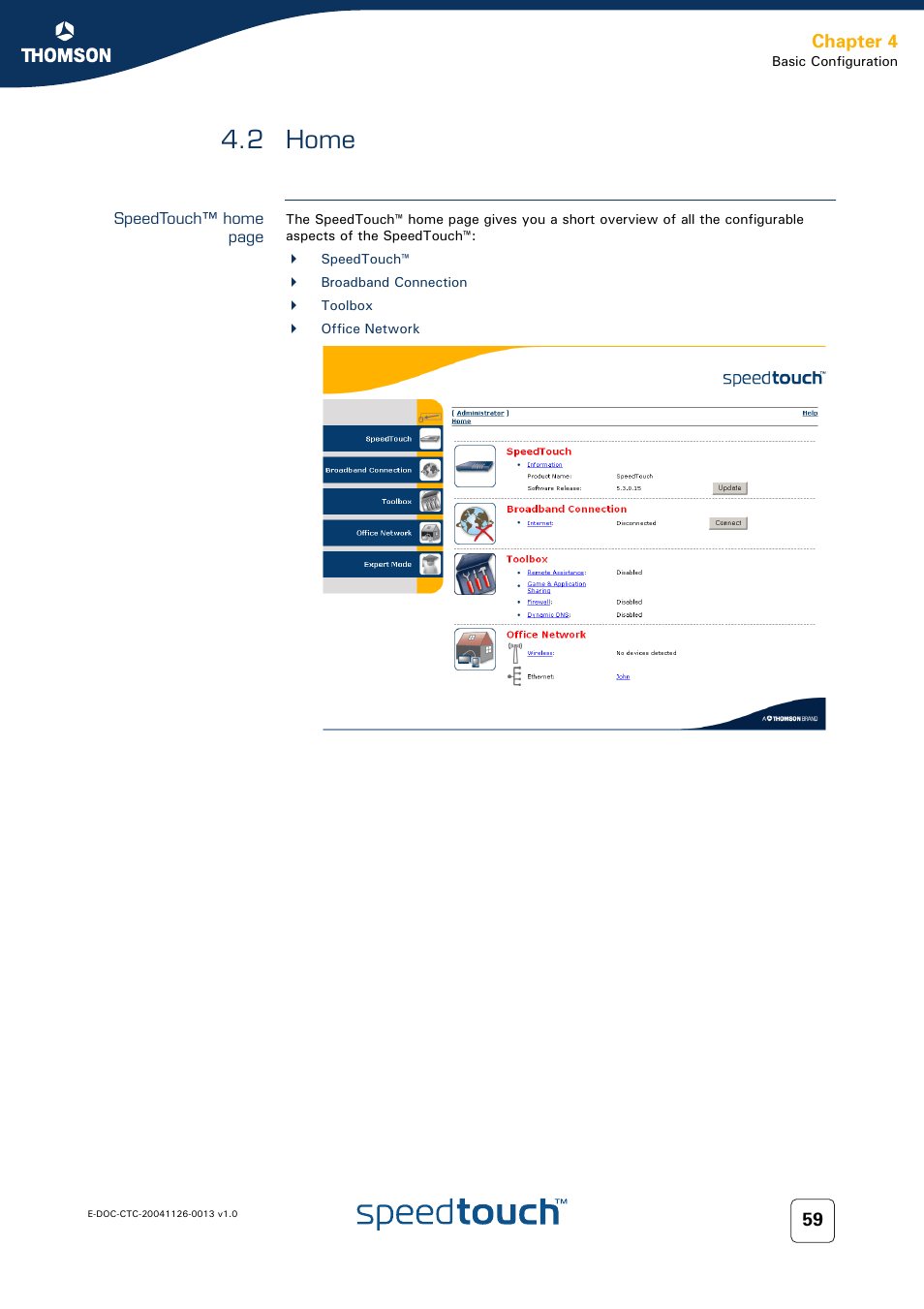 2 home, Home, Chapter 4 | RCA 608WL User Manual | Page 61 / 228