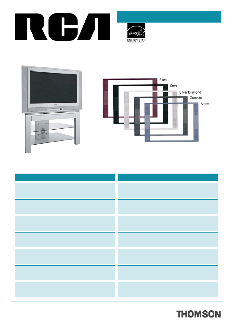 RCA TruFlat D34W20 User Manual | 2 pages