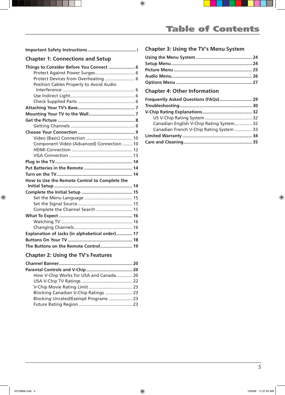 RCA L15D20 User Manual | Page 5 / 36