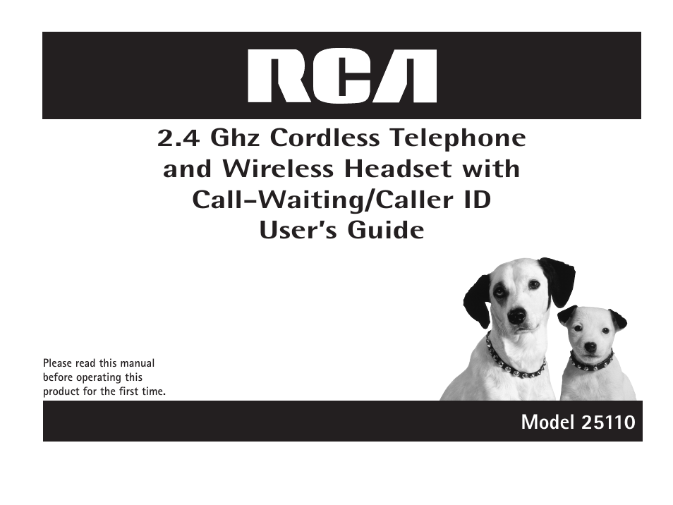 RCA 25110 User Manual | 92 pages