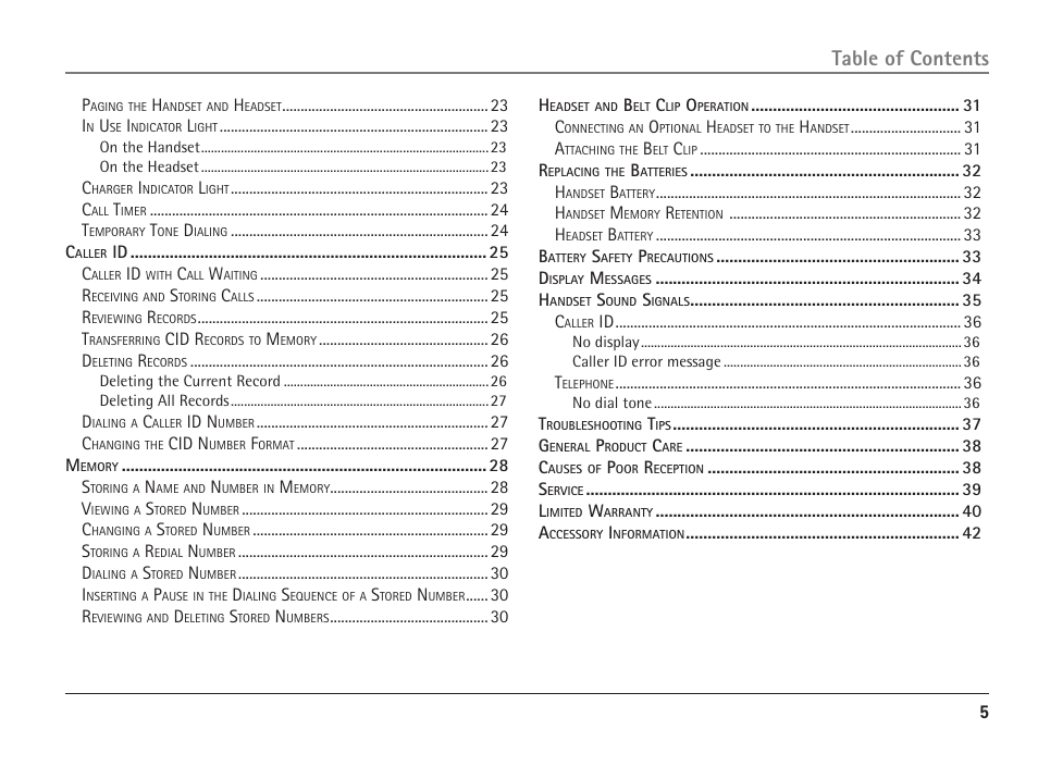 RCA 25110 User Manual | Page 5 / 92