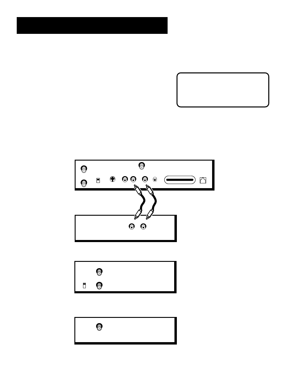 A/v receiver connection, Setup and connections, Digital receiver vcr | Tv digital antenna, A/v recever, How to listen to programming, A/v receiver connection caution | RCA look 15377550 User Manual | Page 11 / 48