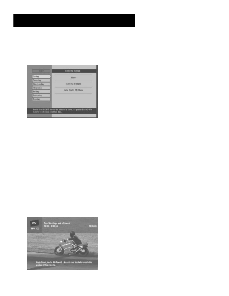 Pay-per-view programs, The menu system | RCA look 15377550 User Manual | Page 32 / 48