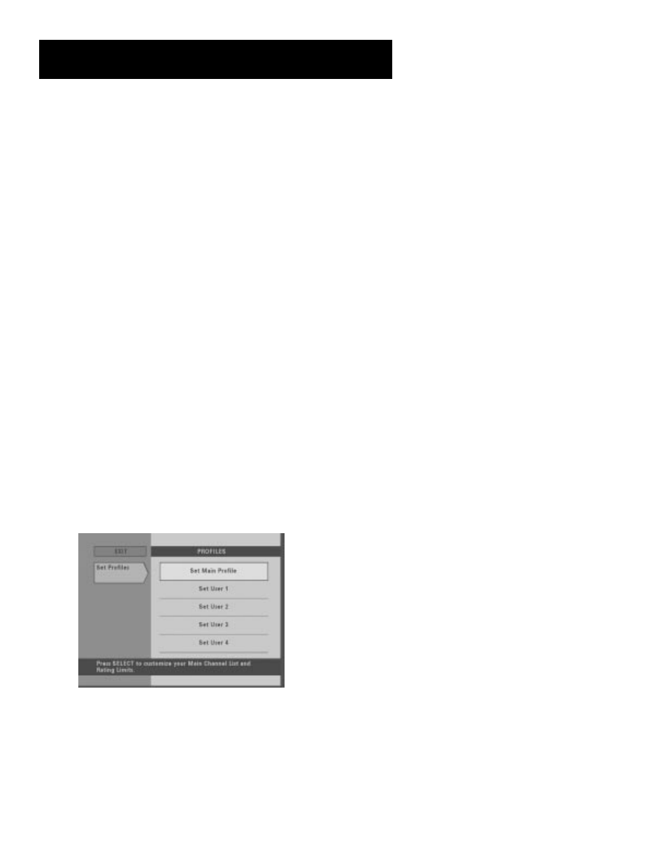 Profiles, Especially for parents, The menu system | 35 profiles | RCA look 15377550 User Manual | Page 37 / 48