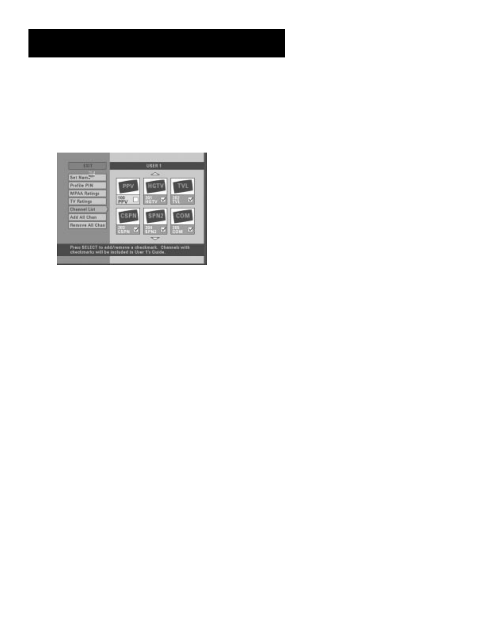 Choosing your profile, The menu system | RCA look 15377550 User Manual | Page 41 / 48
