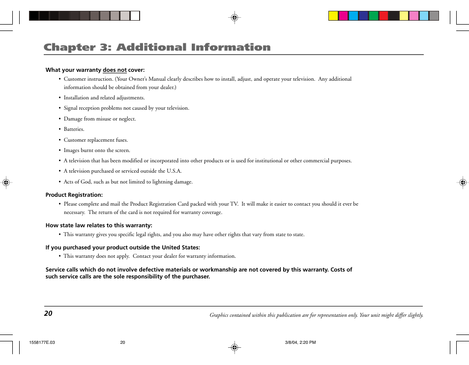 Chapter 3: additional information | RCA E13320 User Manual | Page 22 / 24