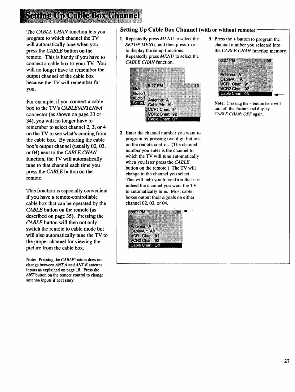 Setiingu^cssirb^xchannel | RCA COLOR TV NCJ11 User Manual | Page 29 / 56