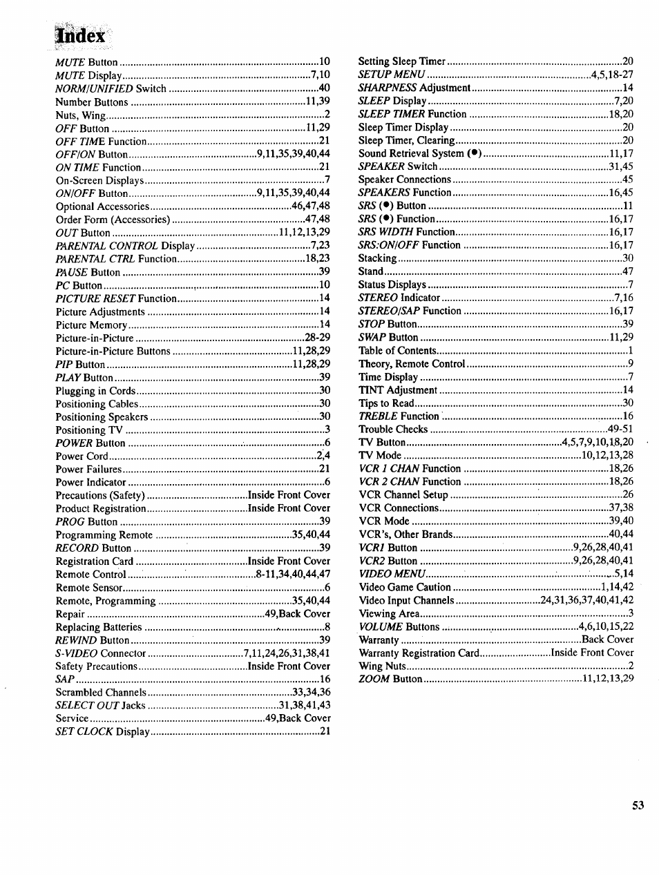 RCA COLOR TV NCJ11 User Manual | Page 55 / 56