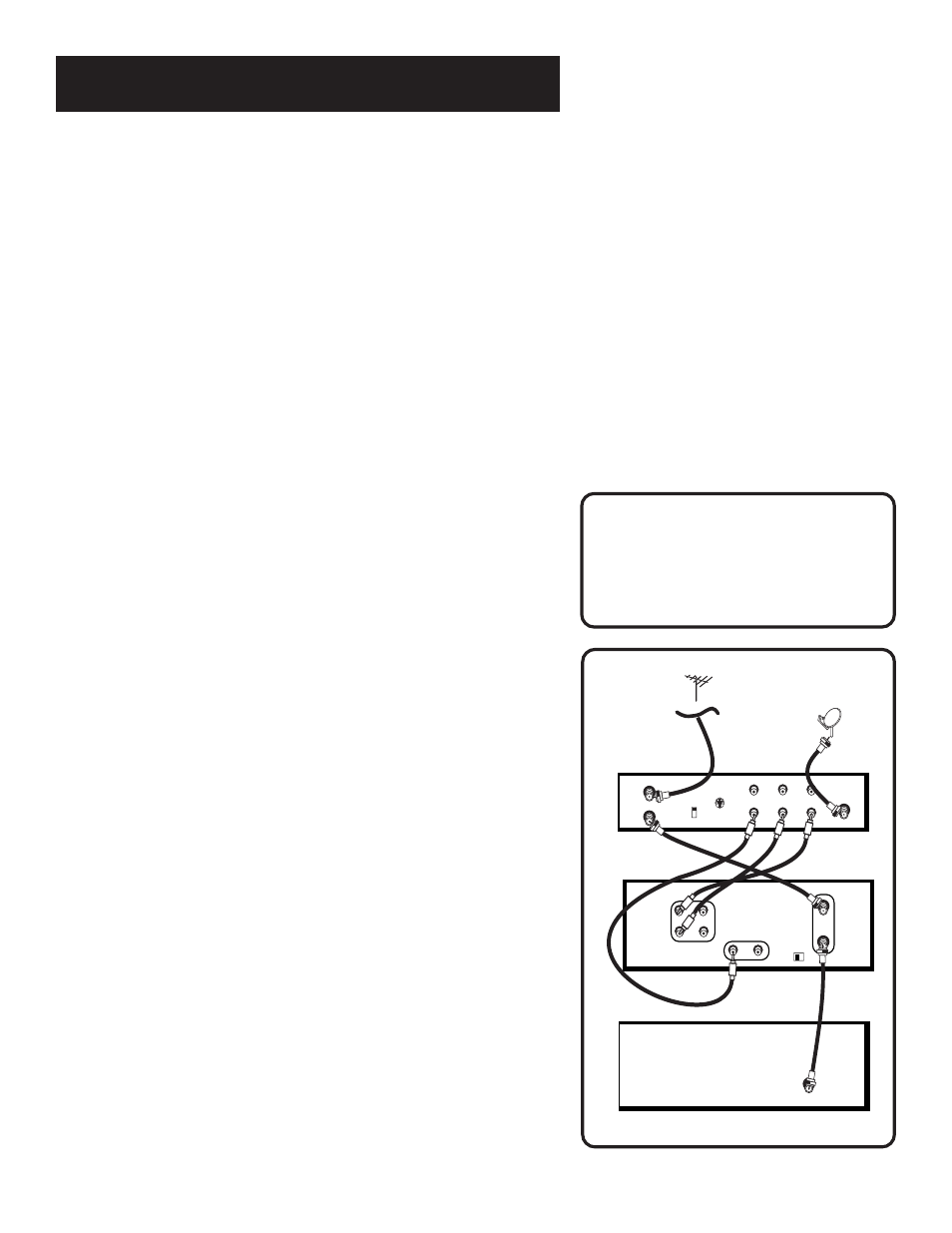 Index 64, Auto tv/vcr feature, Tv with rf jack and satellite receiver | Connections, Using this connection, Caution | RCA VR616HF User Manual | Page 55 / 68