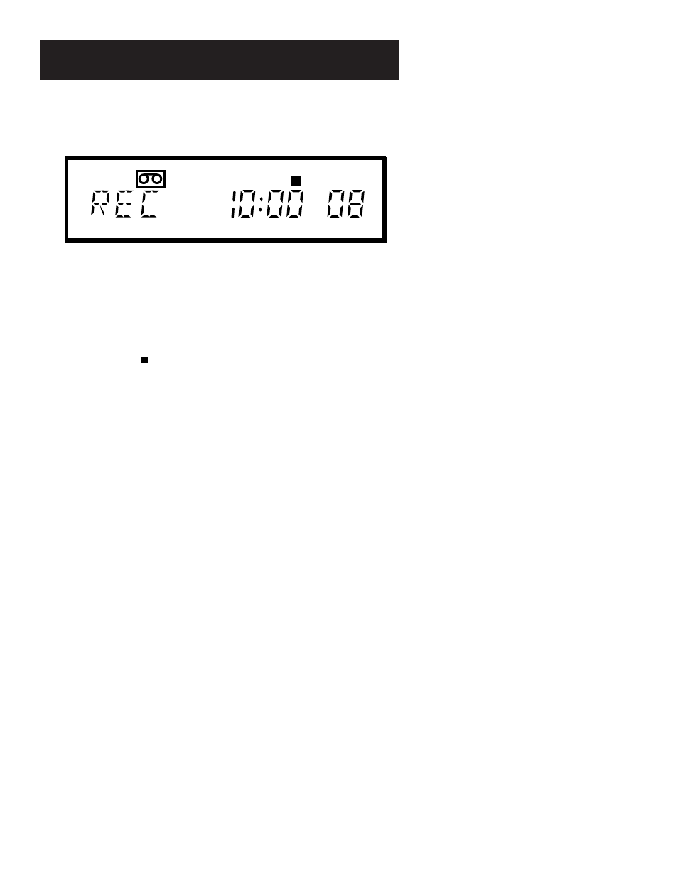 Channel number indicator, Line input indicators, Sap indicator | Status indicators, Tape playback: hi-fi/linear/mix feature, Tape speed indicators, Time counter display, Time display, Appendix a: reference, Display panel | RCA VR616HF User Manual | Page 59 / 68
