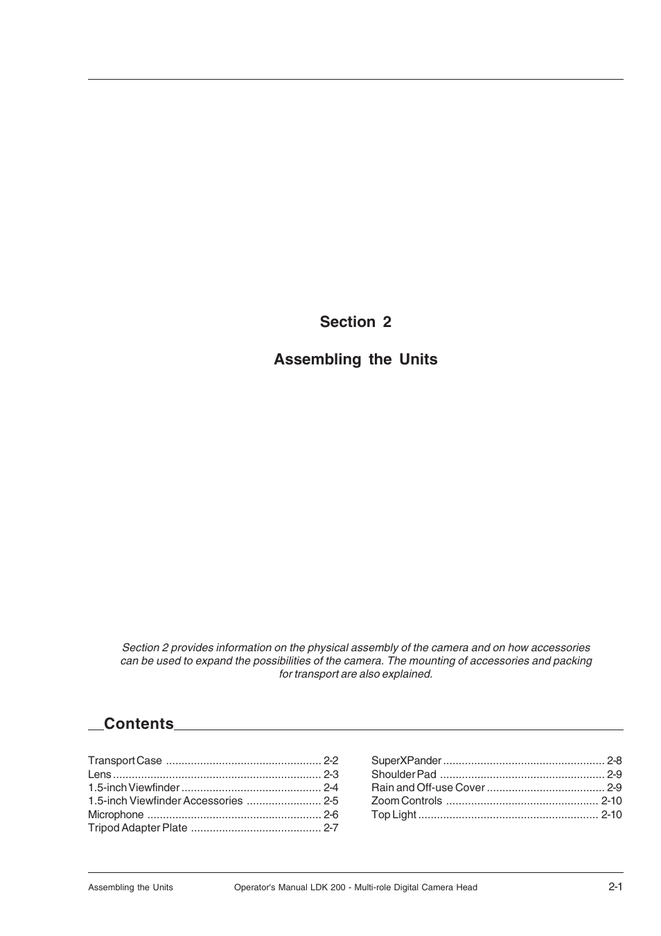 Assembling the units, Assembling the units -1 | RCA LDK 200 User Manual | Page 11 / 46