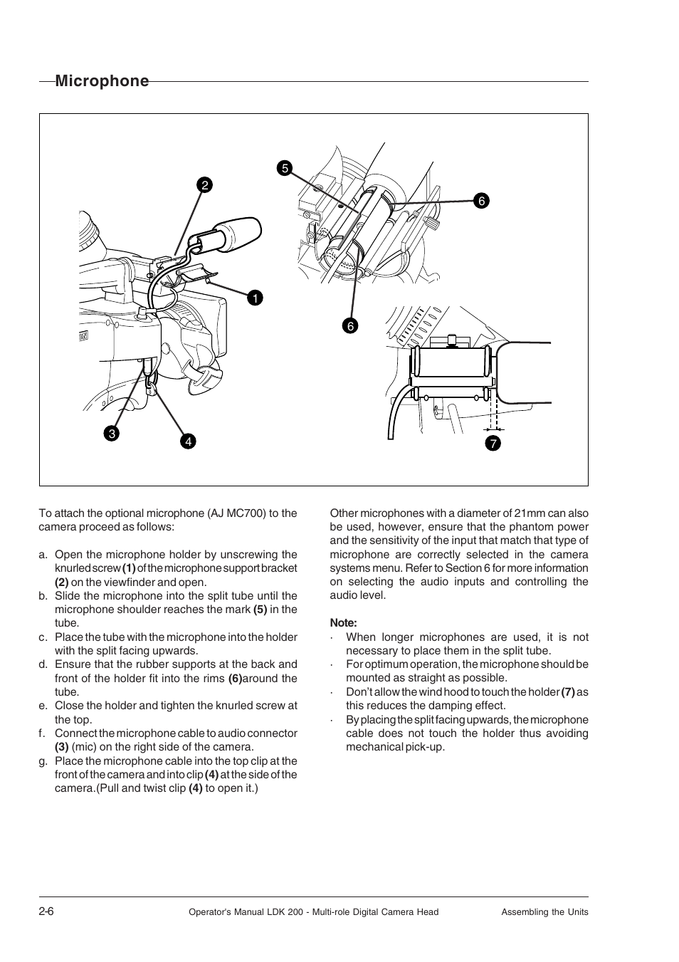 Microphone, Microphone -6 | RCA LDK 200 User Manual | Page 16 / 46