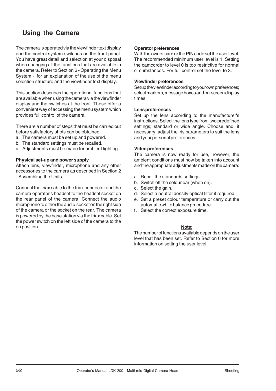 Using the camera, Using the camera -2 | RCA LDK 200 User Manual | Page 34 / 46
