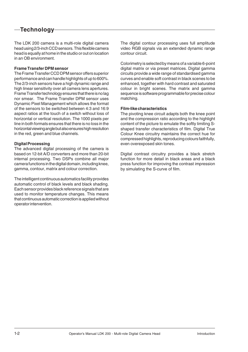 Technology, Technology -2 | RCA LDK 200 User Manual | Page 6 / 46