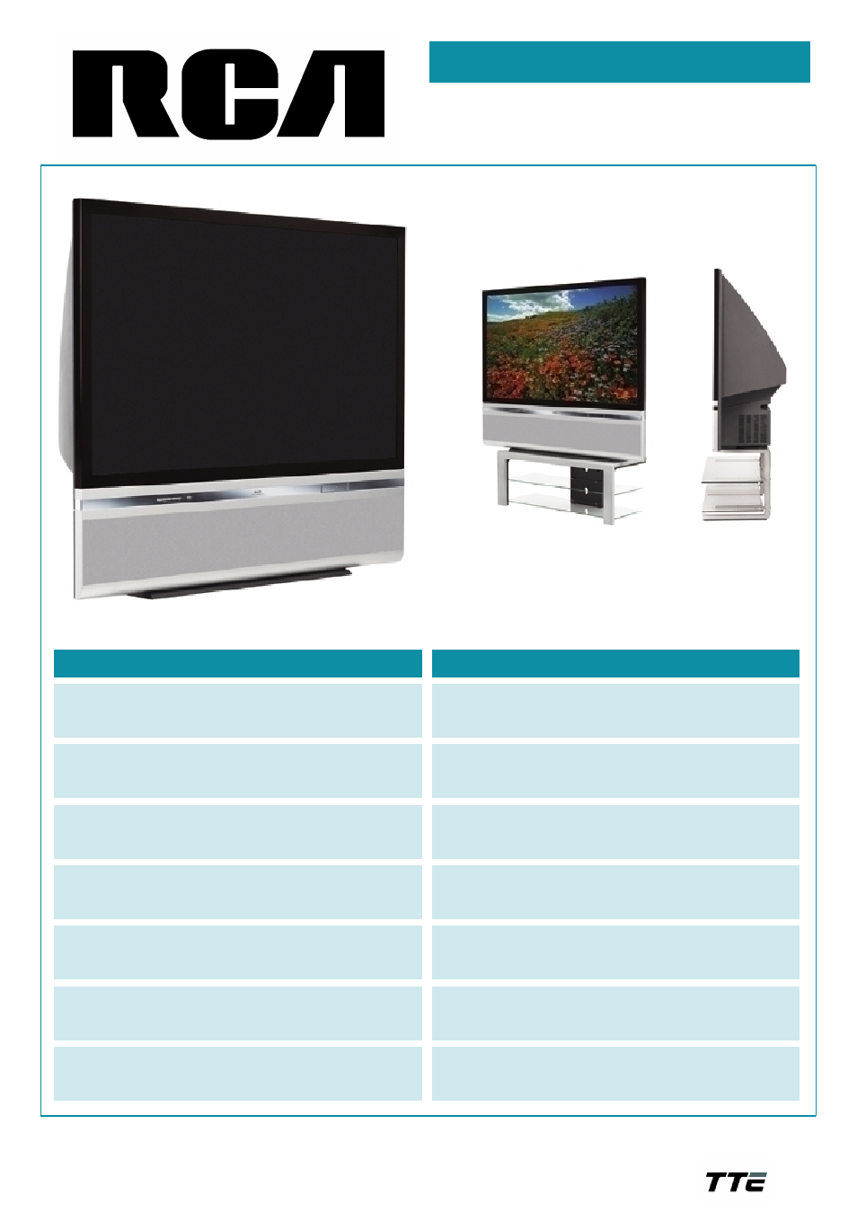 RCA HD61LPW62 User Manual | 2 pages