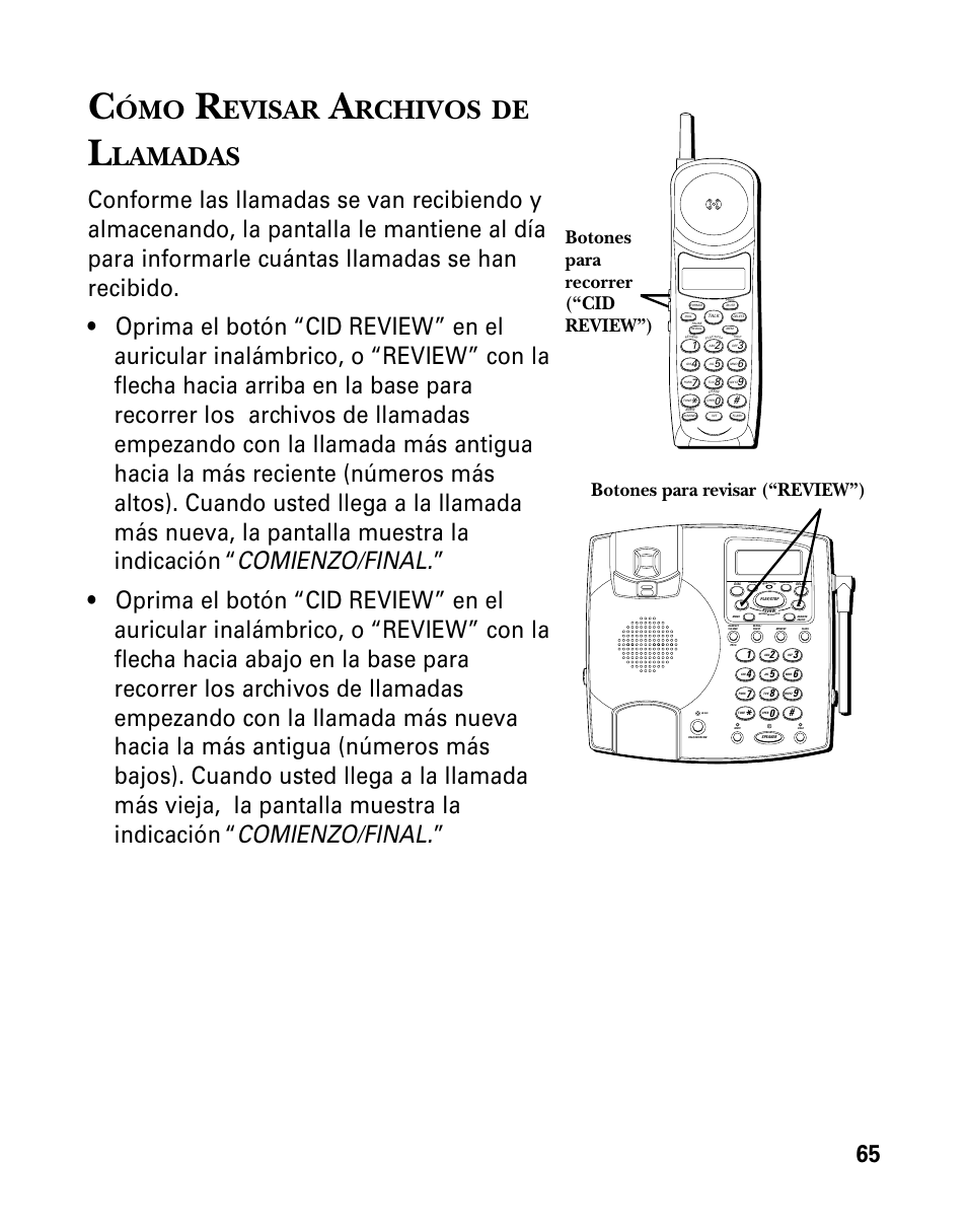 Evisar, Rchivos, Lamadas | RCA 26958 User Manual | Page 153 / 176