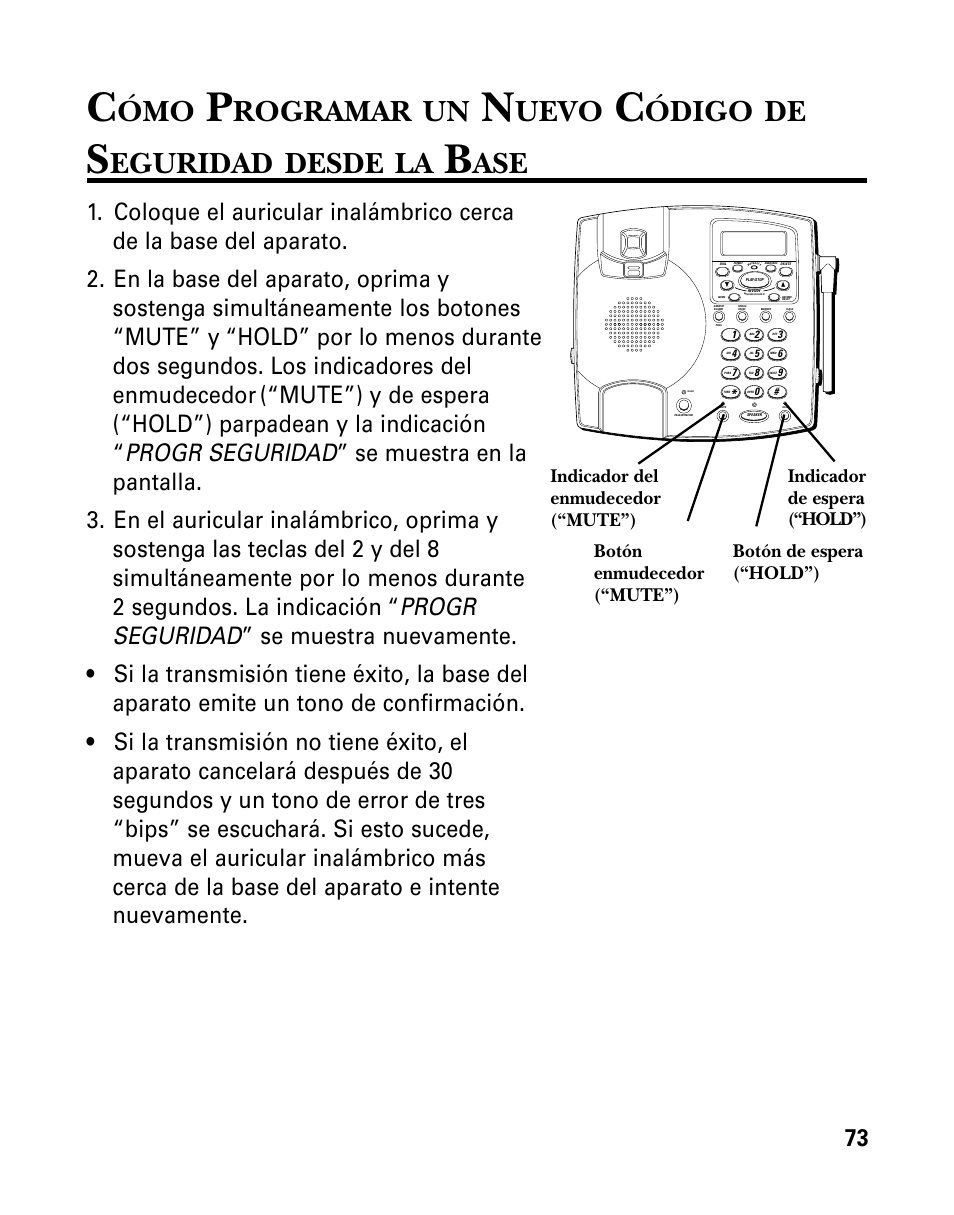 Rogramar, Uevo, Ódigo | Eguridad, Desde | RCA 26958 User Manual | Page 161 / 176