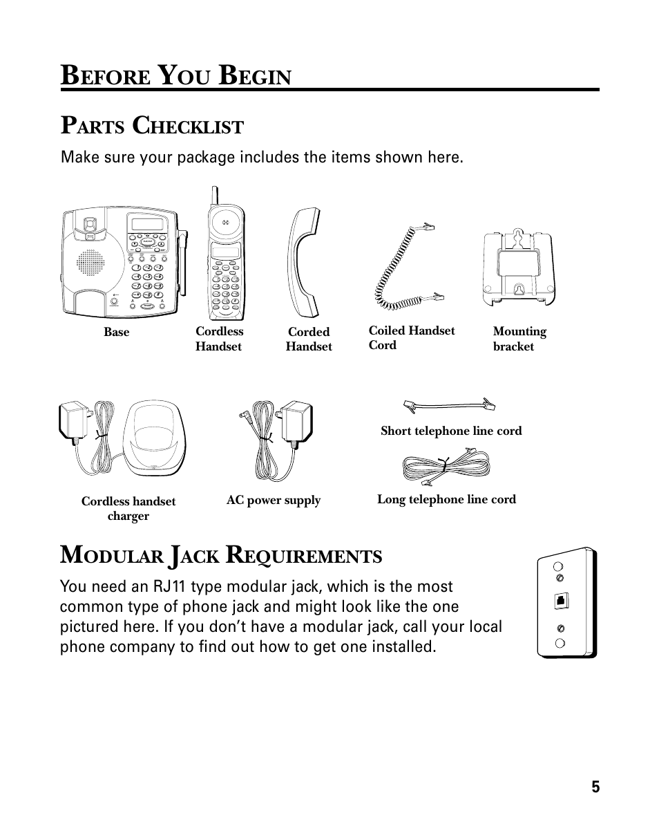 Efore, Egin, Arts | Hecklist, Odular, Equirements | RCA 26958 User Manual | Page 5 / 176