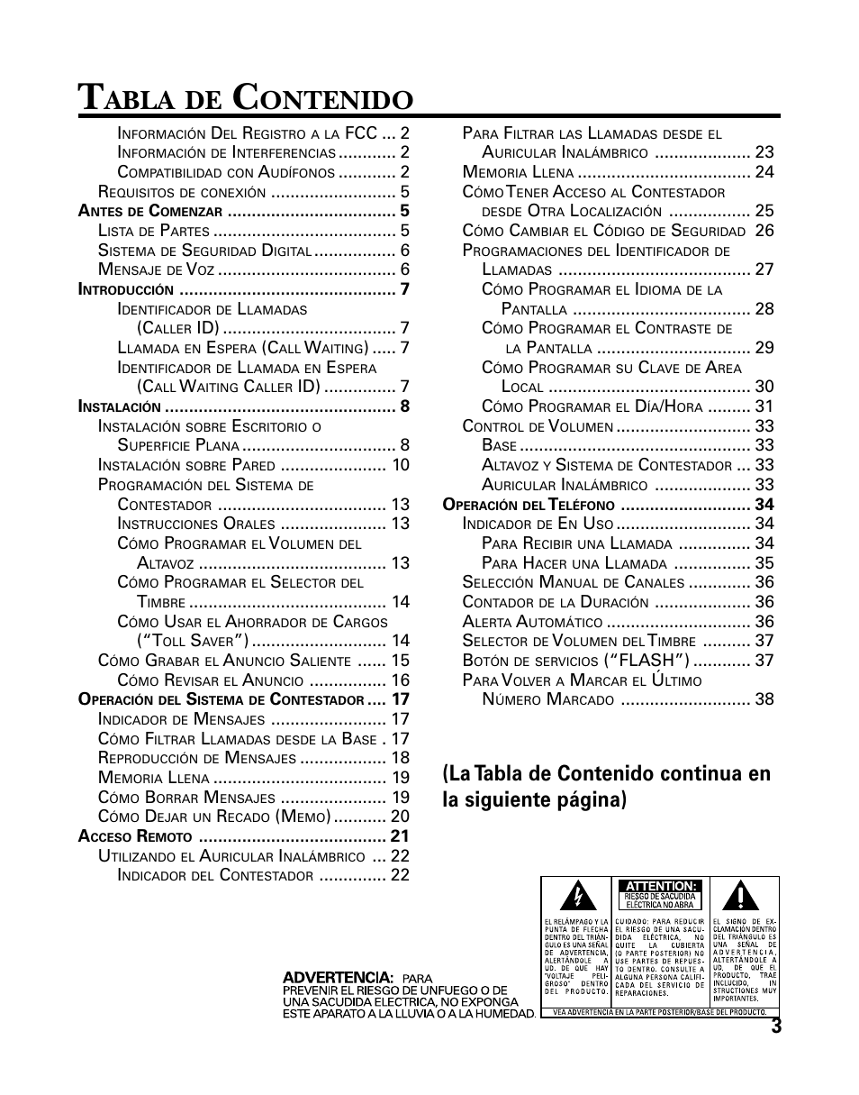 Abla, Ontenido | RCA 26958 User Manual | Page 91 / 176