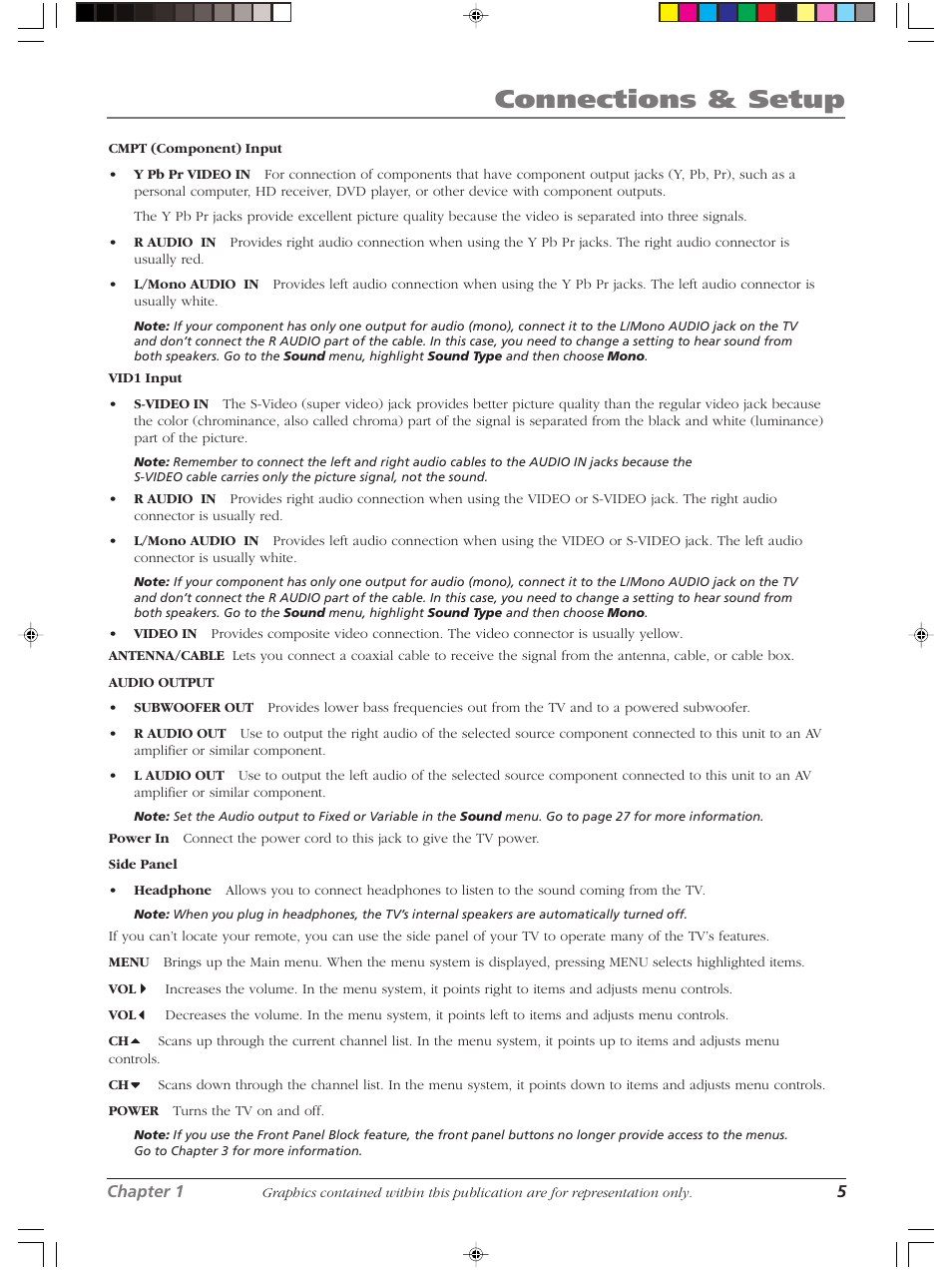Connections & setup | RCA LCDX2619W User Manual | Page 9 / 40