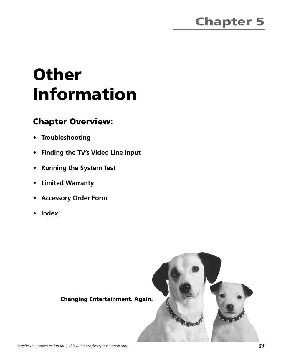Other information, Chapter 5 | RCA Satellite TV System User Manual | Page 63 / 80