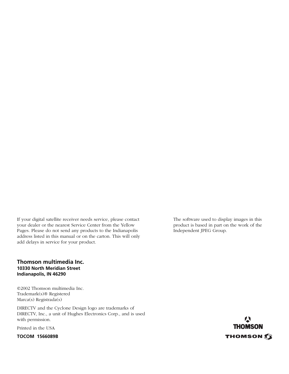 RCA Satellite TV System User Manual | Page 80 / 80