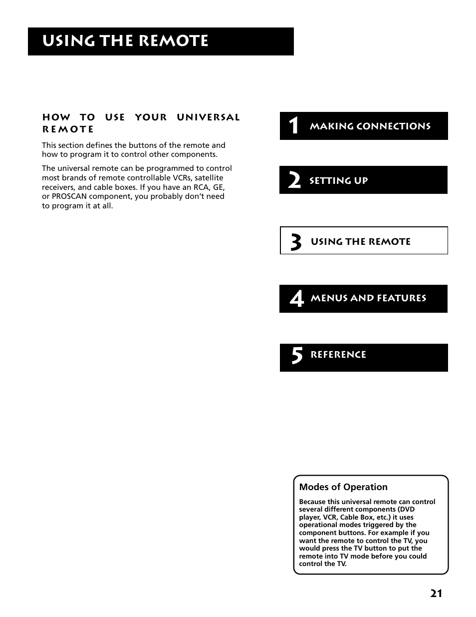 Chapter 3: using the remote | RCA MM52110 User Manual | Page 23 / 64