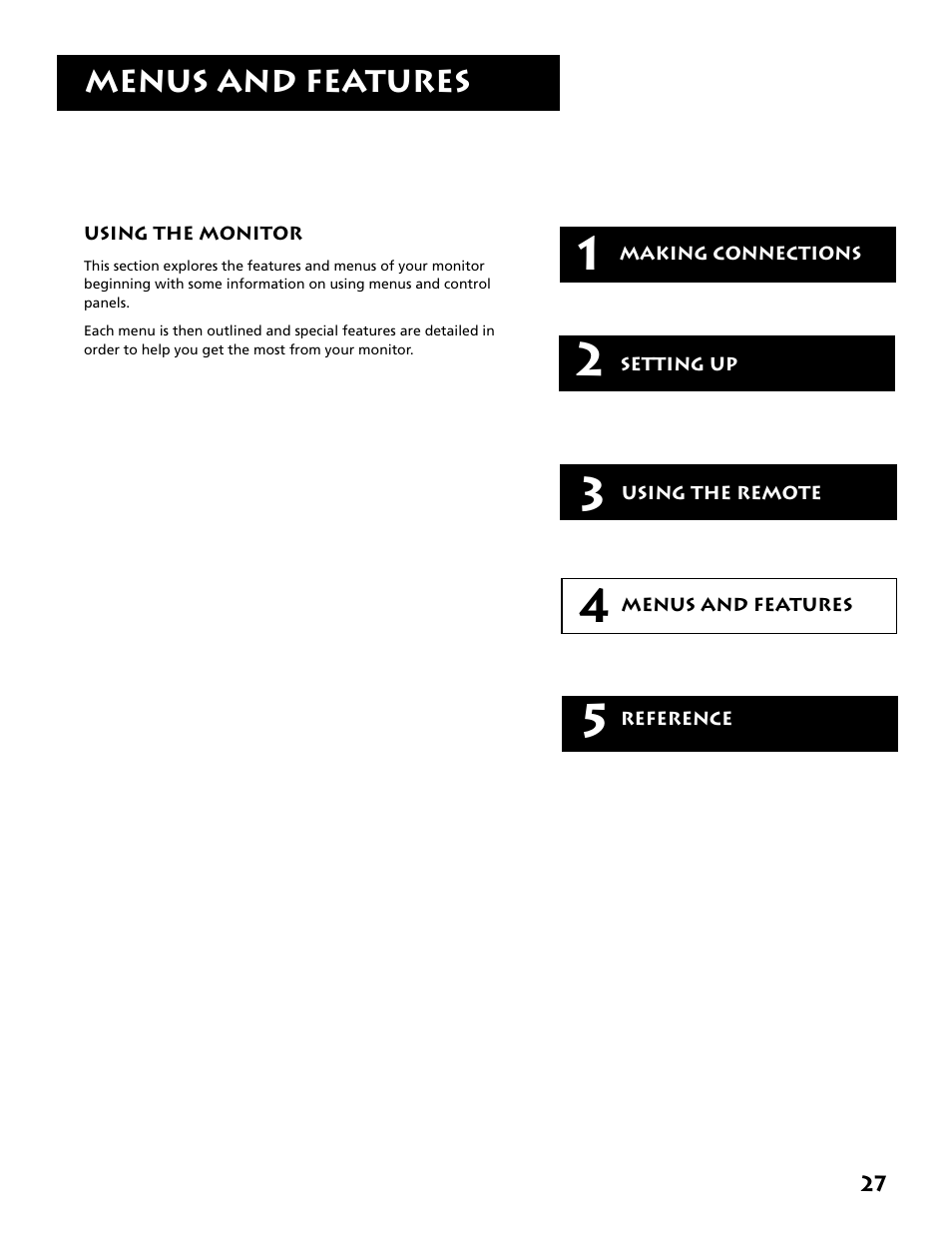 Chapter 4: menus and features | RCA MM52110 User Manual | Page 29 / 64