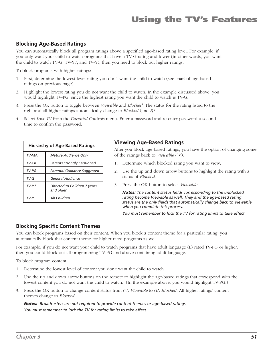 Using the tv’s features | RCA HD56W41 User Manual | Page 53 / 96