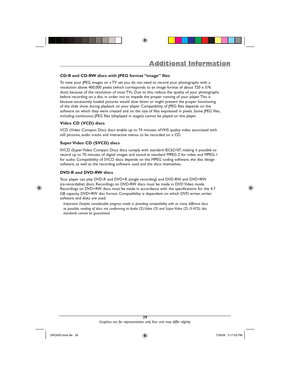 Additional information | RCA DRC620N User Manual | Page 31 / 36