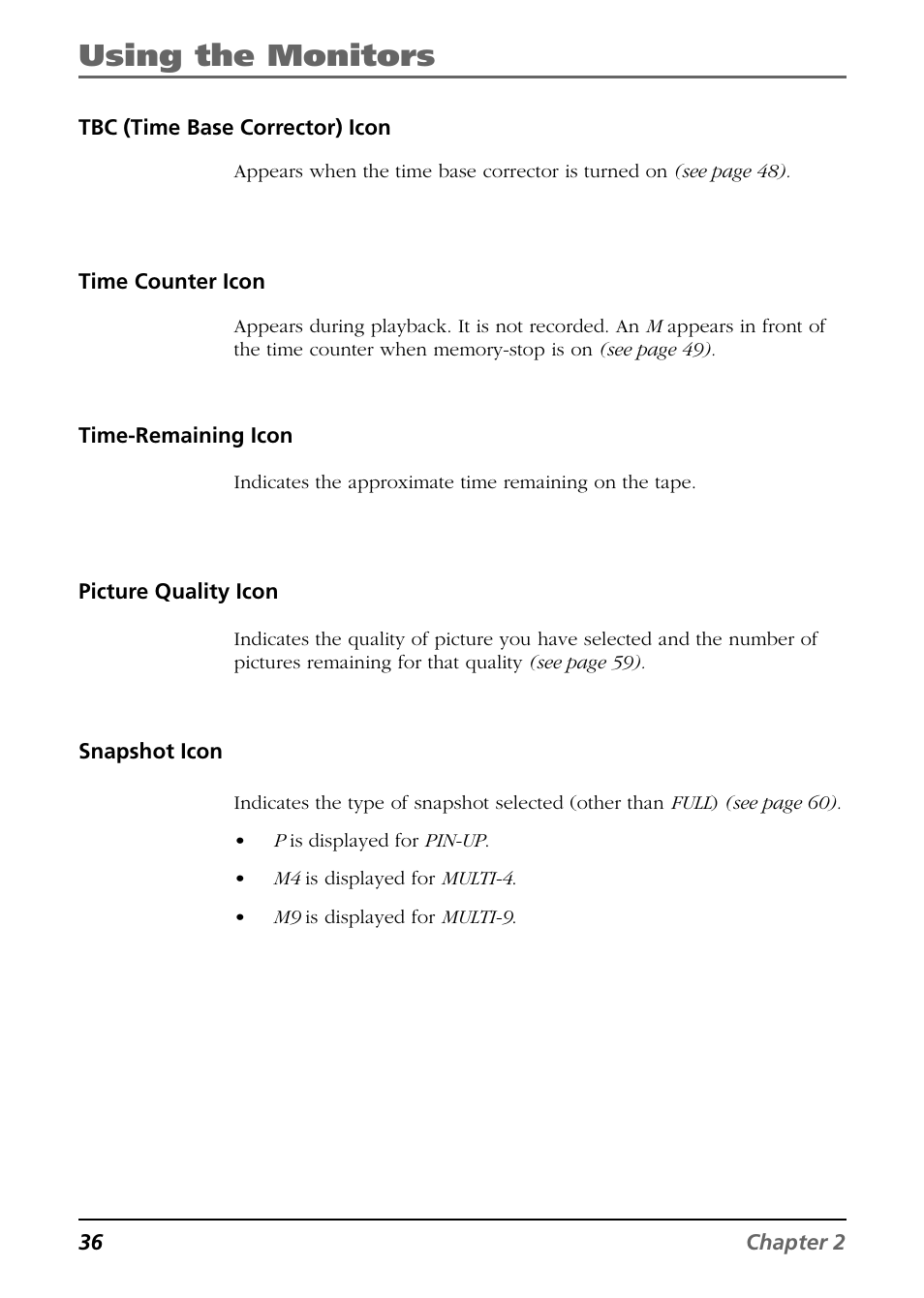 Using the monitors | RCA CC6384/CC6394 User Manual | Page 38 / 128