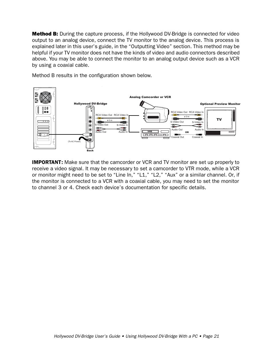 RCA Hollywood DV-Bridge User Manual | Page 21 / 63