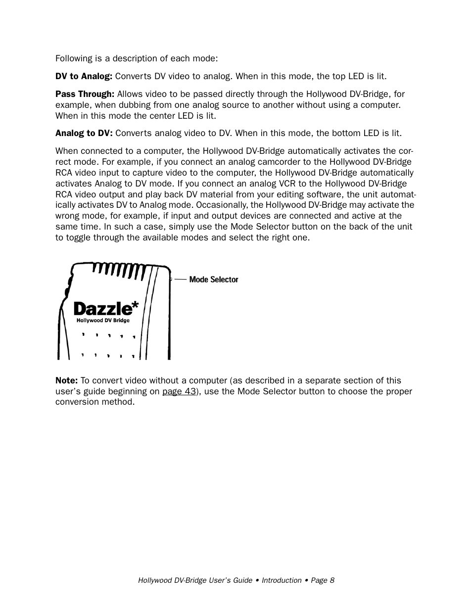 RCA Hollywood DV-Bridge User Manual | Page 8 / 63