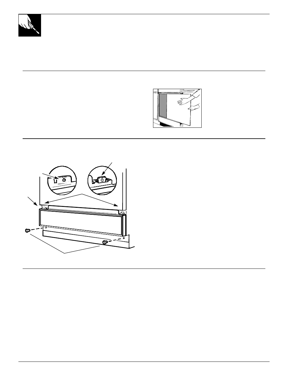 Front panel color change, How to change color panels, How to change the door panel | How to change the lower panel | RCA PSD430 User Manual | Page 12 / 20