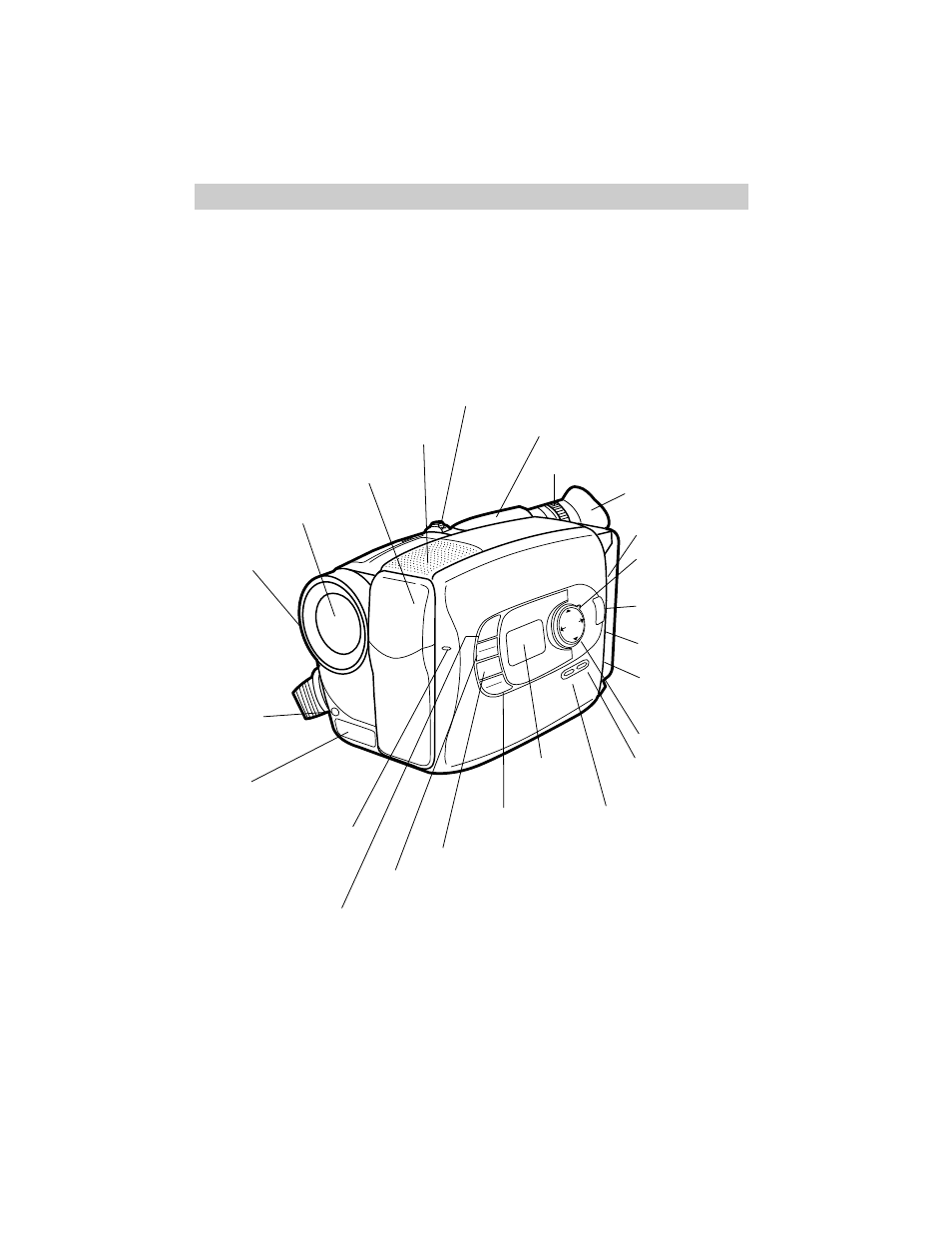 Review camcorder’s operating controls, First-time operation, Continued on next page) | RCA CC638/639 User Manual | Page 11 / 116