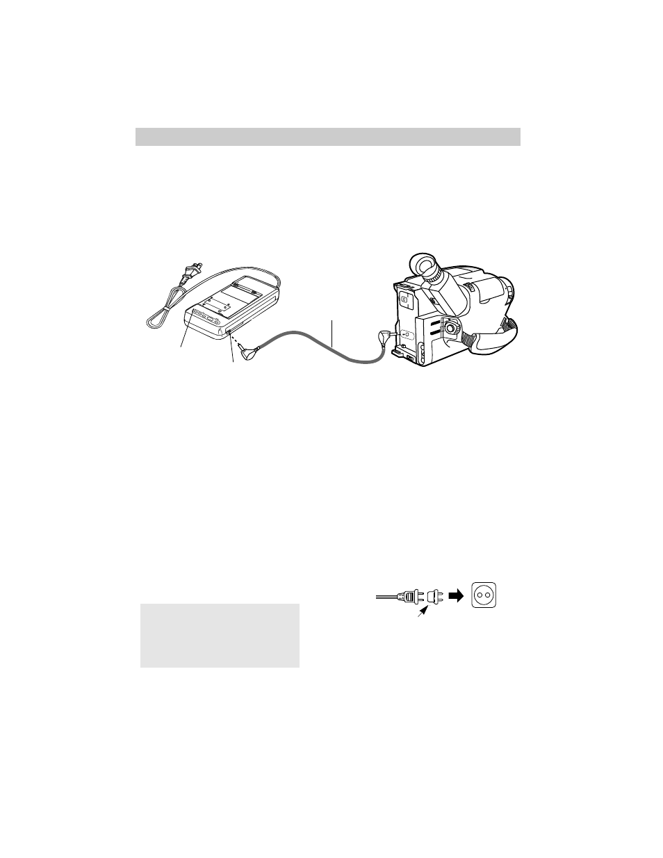 Powering your camcorder, Using adapter/charger, Caution | Using the adapter/charger to power your camcorder, Attach adapter/charger, Remove adapter/charger, Using an optional plug adapter | RCA CC638/639 User Manual | Page 14 / 116