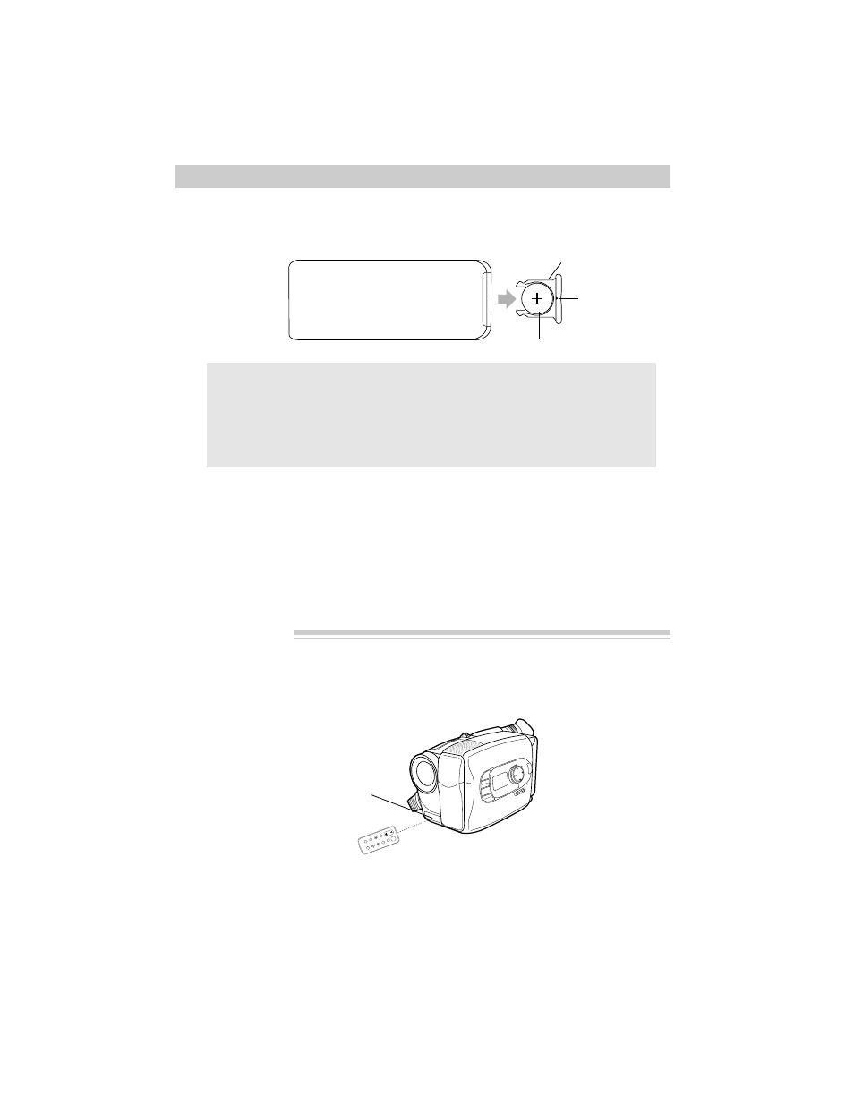 Model cc638 only: remote control, Model cc638 only: install lithium cell, Remote sensor | RCA CC638/639 User Manual | Page 24 / 116