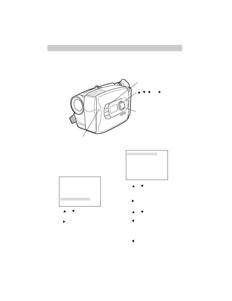 Sub menu, Recording, Recording menu — sub menu | RCA CC638/639 User Manual | Page 60 / 116