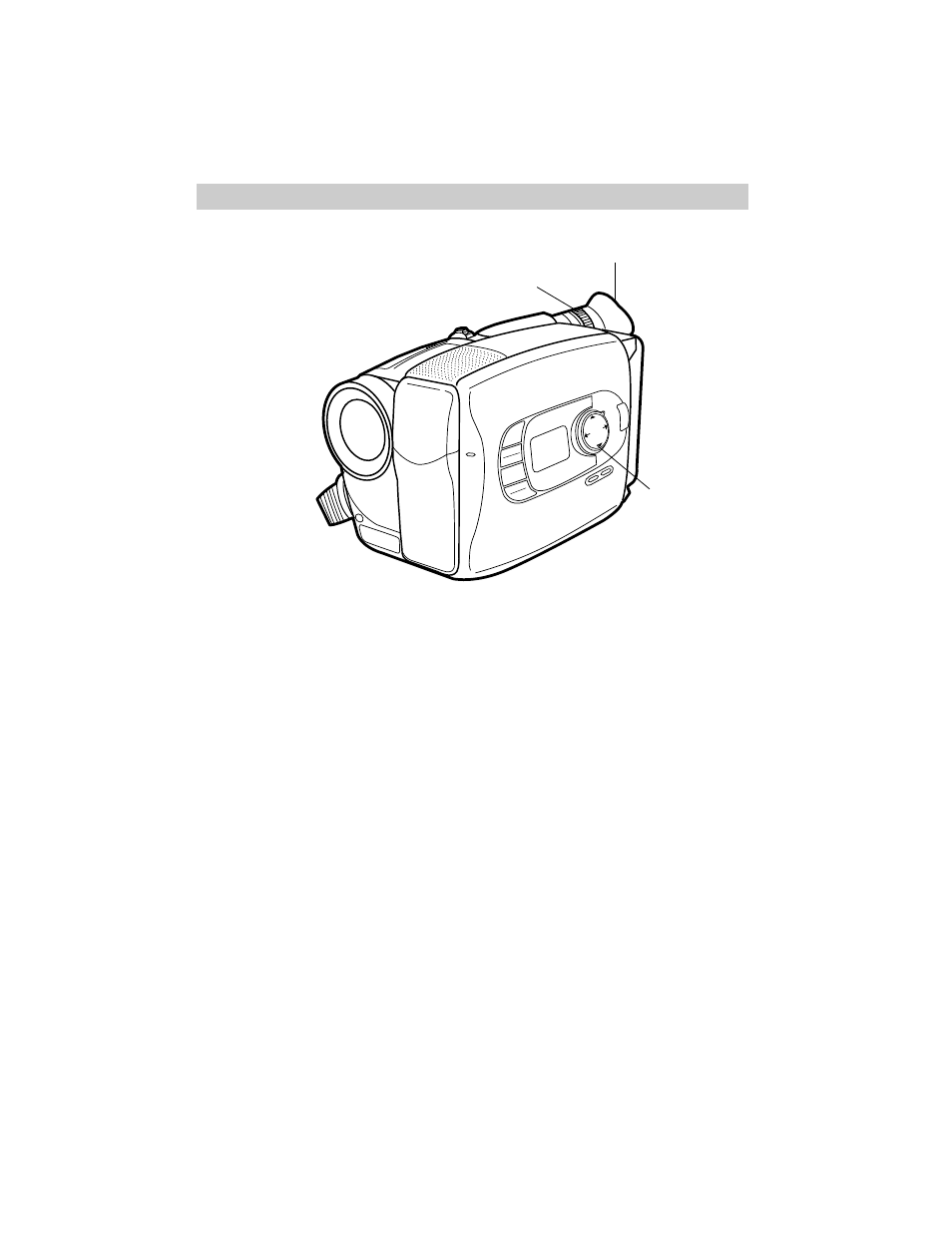 Set the mode select dial, Adjust viewfinder and eyepiece focus control, First-time operation | Set the mode select dial to auto, Adjust the viewfinder and eyepiece focus control, Continued on next page) | RCA CC638/639 User Manual | Page 9 / 116