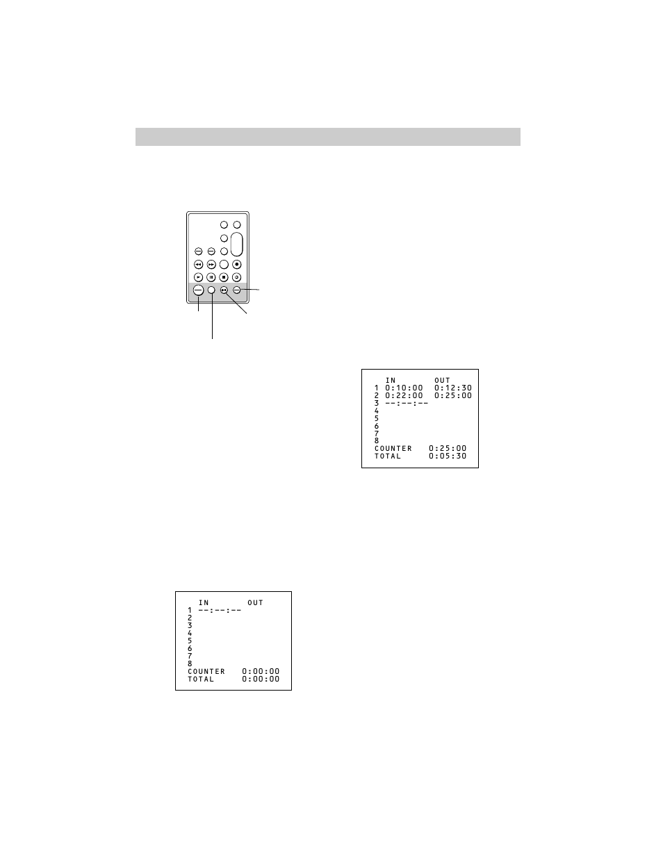 Playback, Display in viewfinder and on tv screen, Display in viewfinder | RCA CC638/639 User Manual | Page 90 / 116
