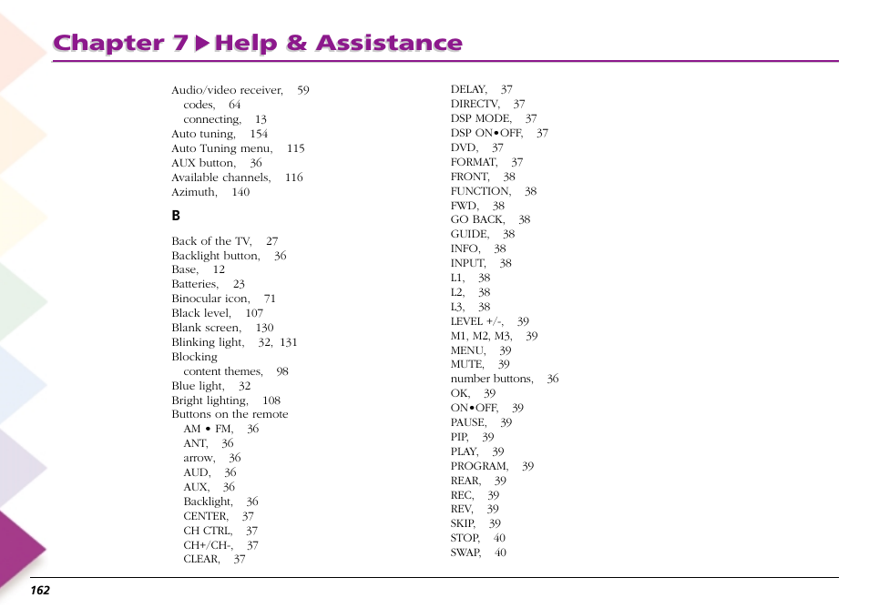 Chapter 7 help & assistance | RCA Scenium L50000 User Manual | Page 166 / 178