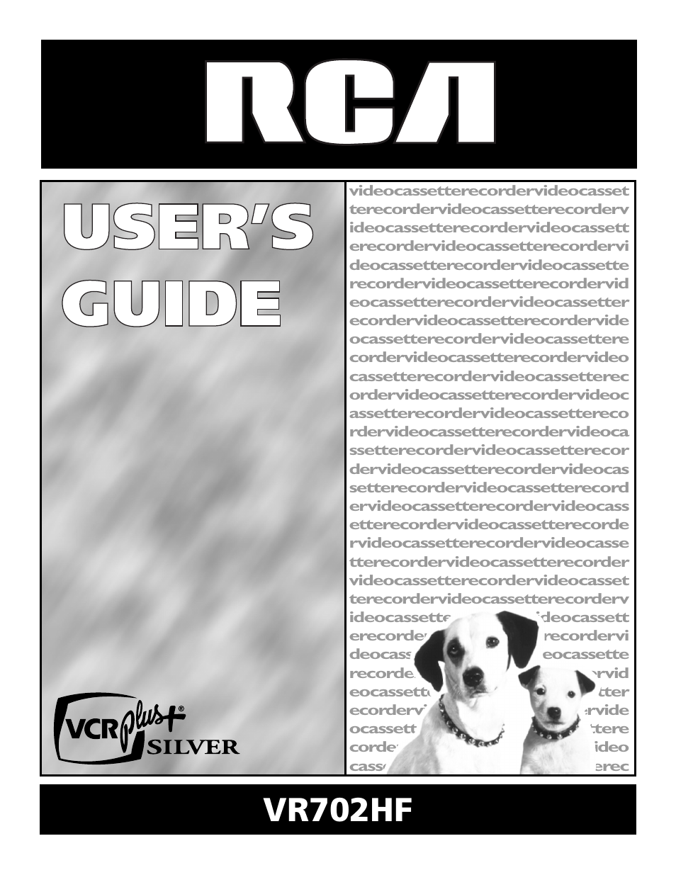 RCA VR702HF User Manual | 84 pages