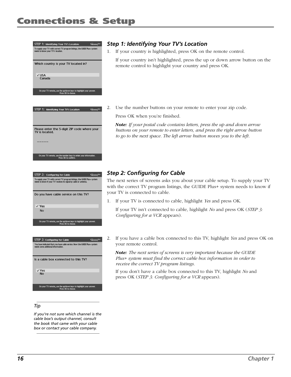 Connections & setup | RCA F26317 User Manual | Page 18 / 64