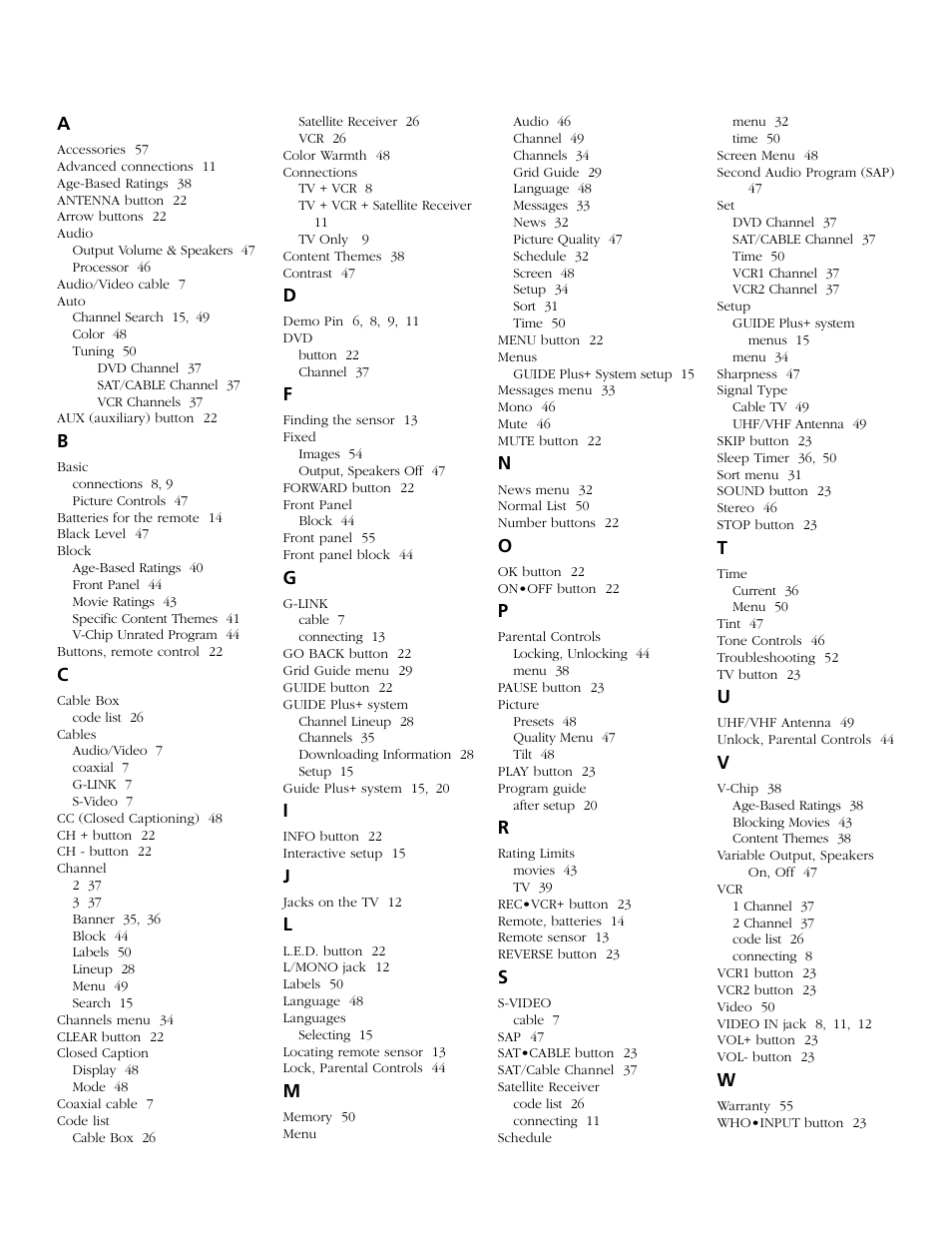 RCA F26317 User Manual | Page 61 / 64